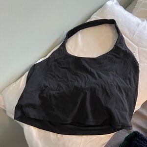 Athleta Black Halter Bra Cropped tank